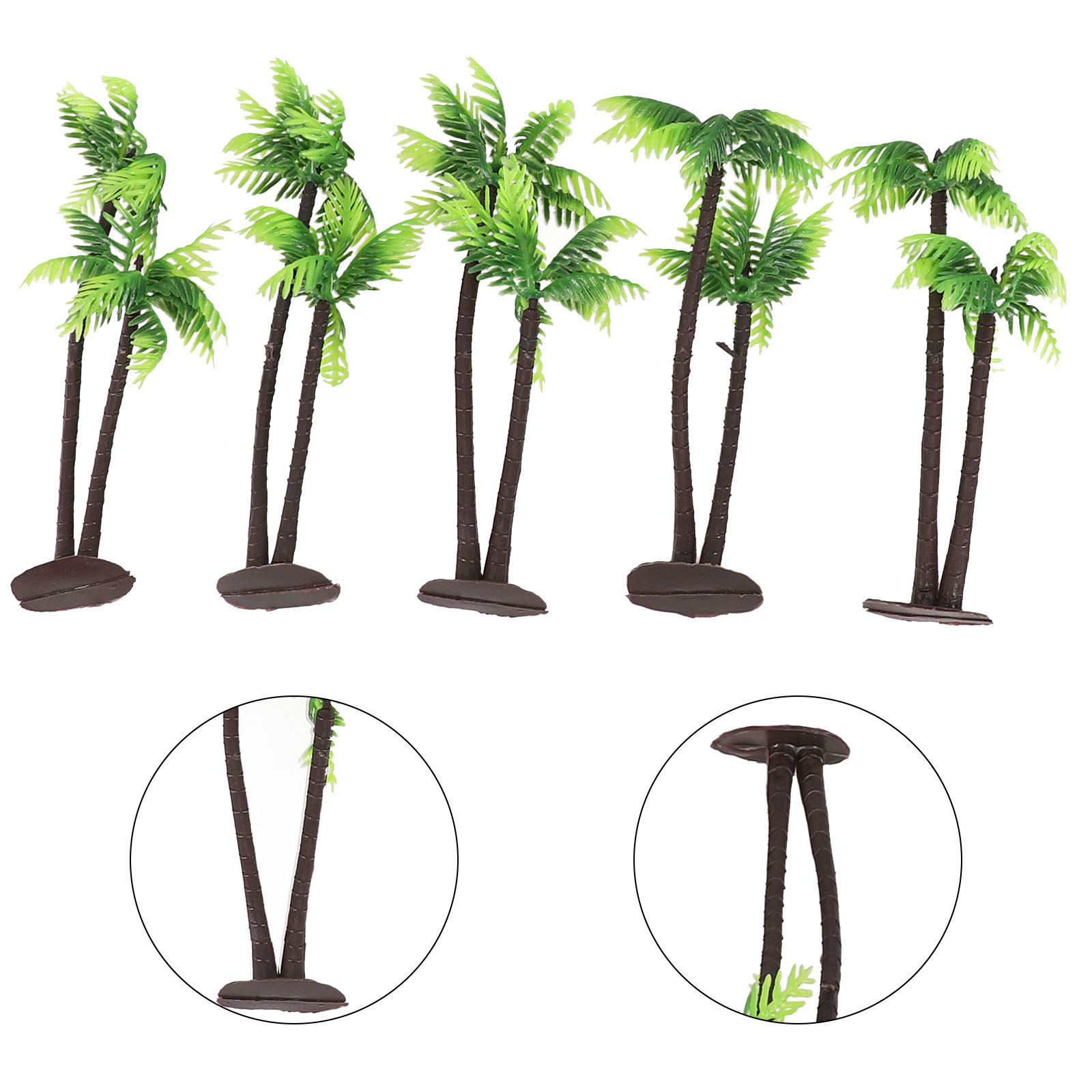 Bonsai Garden Layout - 5Pcs Artisan-Inspired Coconut Palm Tree for