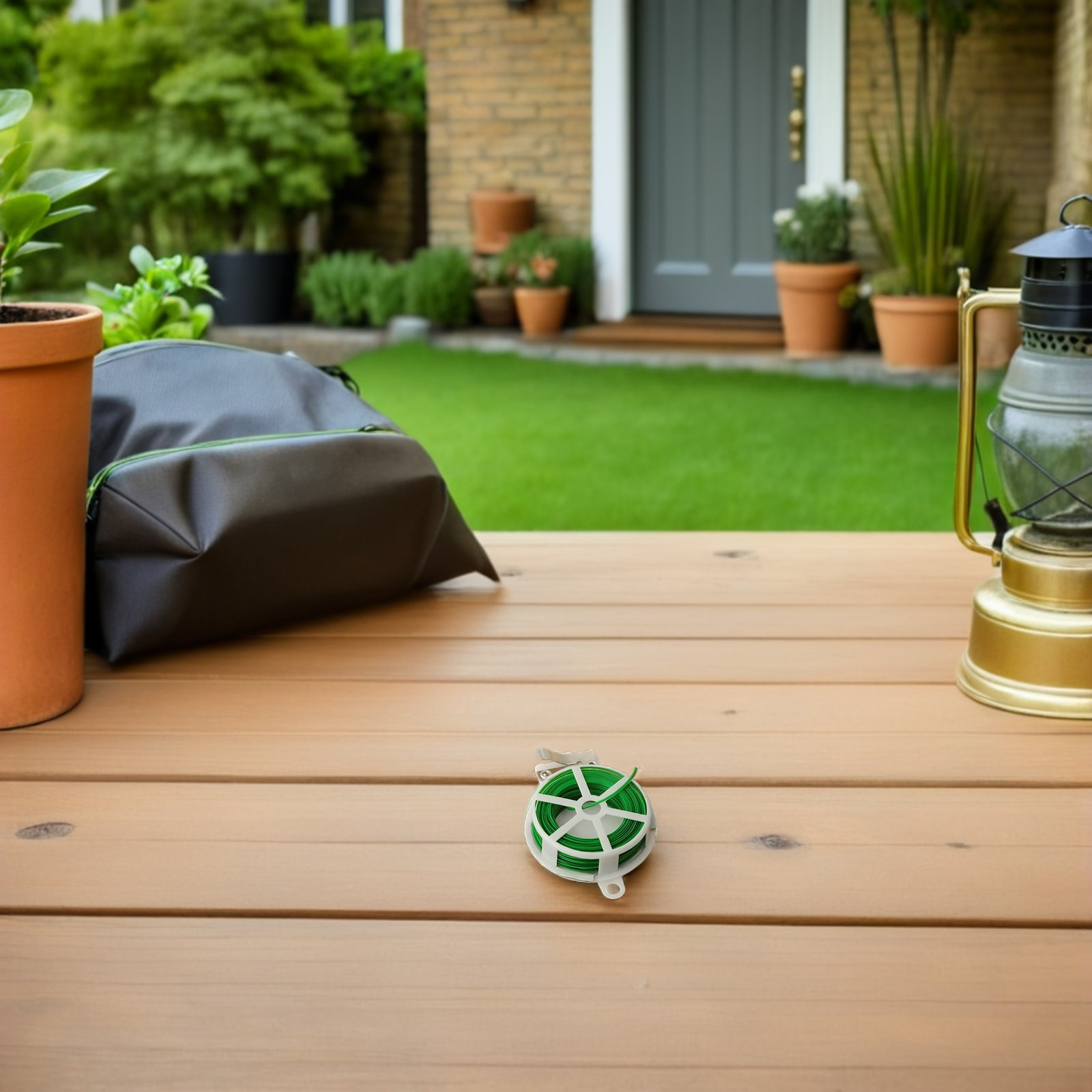 Bonsai Garden Plants - 1Pcs Garden Plant Tie Green Metal