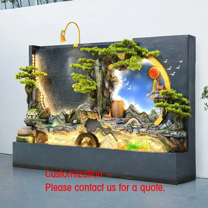 Bonsai Zen Garden Set - custom.Elegant Fountain Set Yard Garden Decoration