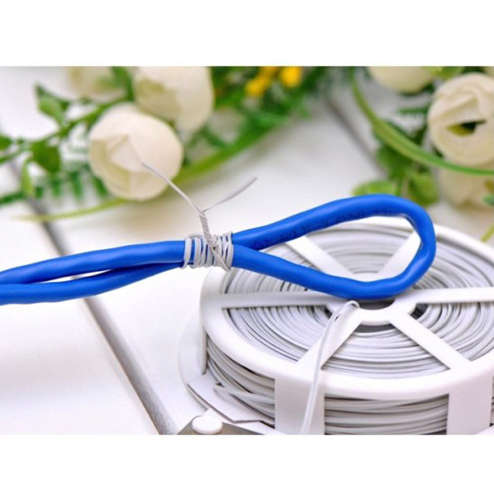 Bonsai Garden Plants - 3pcs Garden Tie 30 Meters White