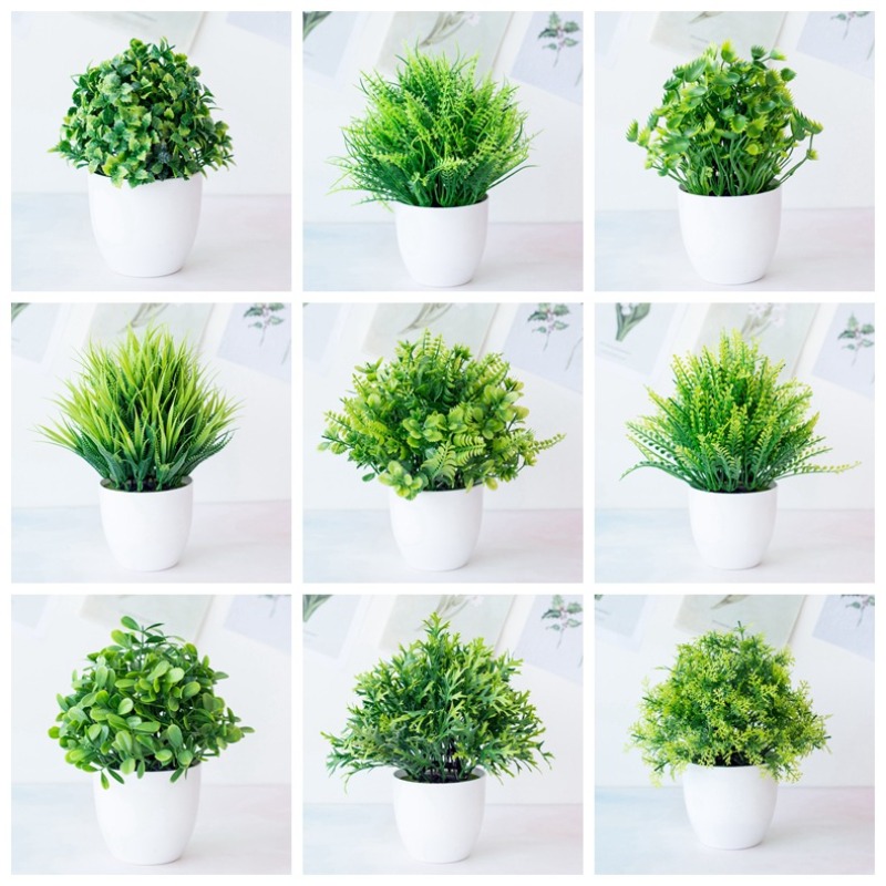 1pc Green Artificial Plants Pl - đánh giá và giá Bonsai Garden For Desk