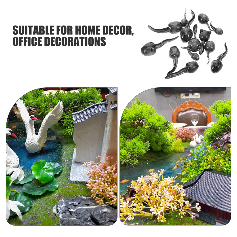 26Pcs Realistic Resin Tadpole  - đánh giá và giá Bonsai Garden For Desk
