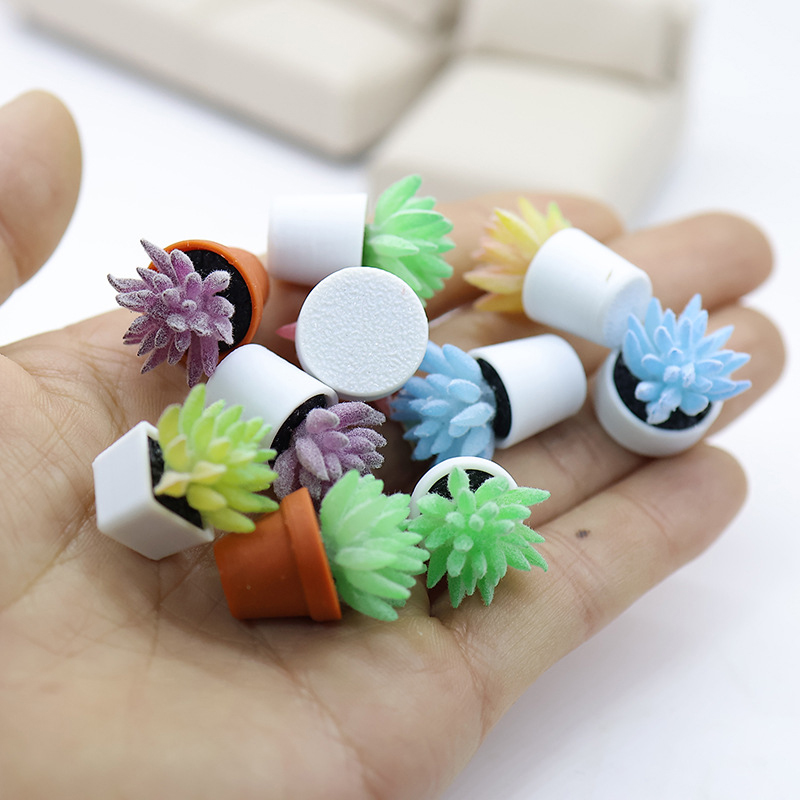 Mini Artificial Succulent Bons - đánh giá và giá Bonsai Garden Layout