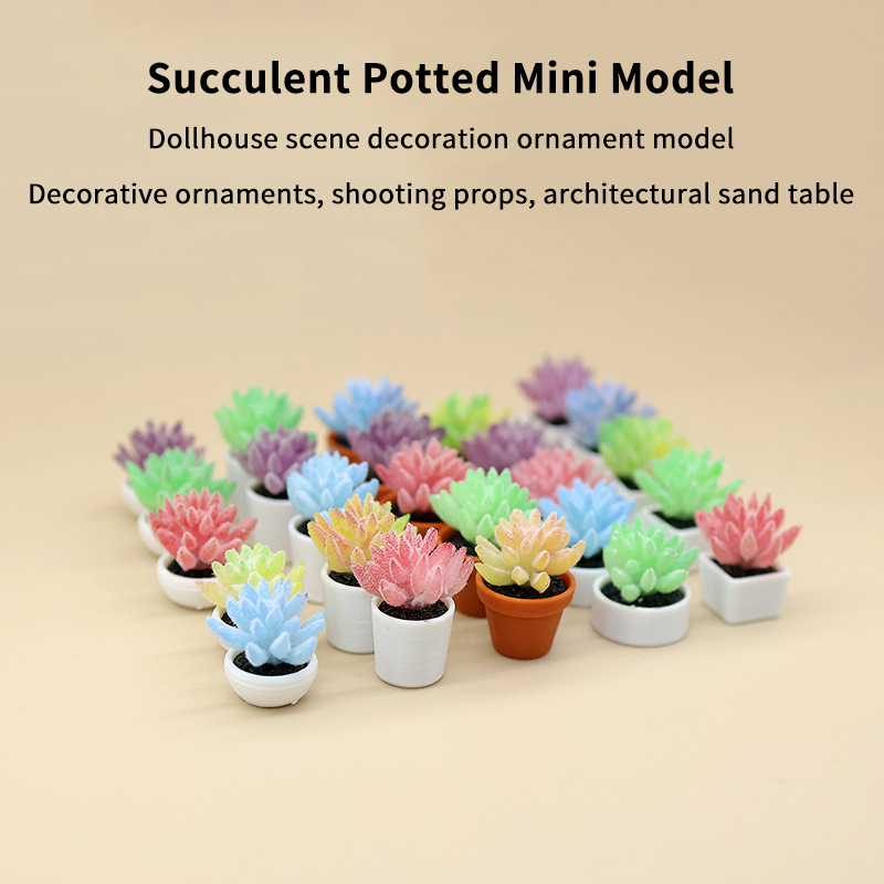 Mini Artificial Succulent Bons - đánh giá và giá Bonsai Garden Layout