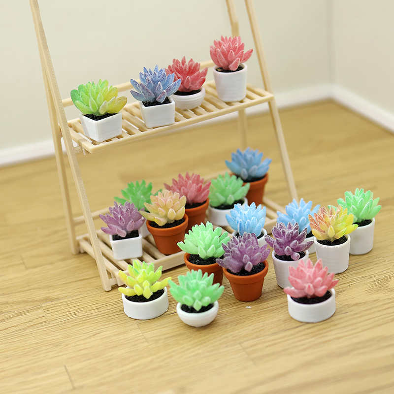 Mini Artificial Succulent Bons - đánh giá và giá Bonsai Garden Layout