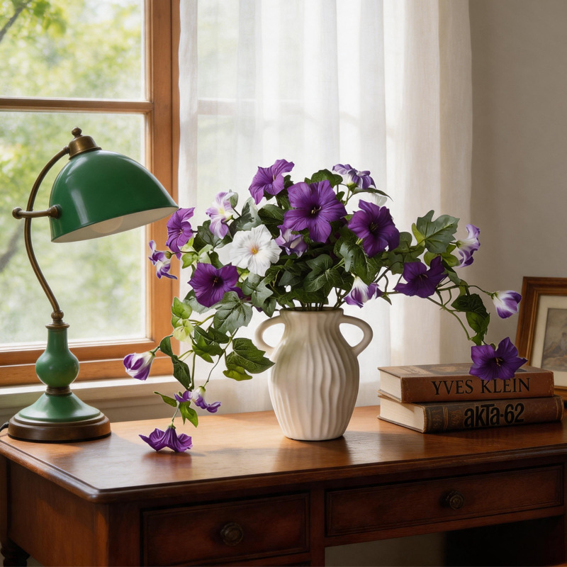 Artificial Silk Flowers Mornin - đánh giá và giá Bonsai Garden Layout