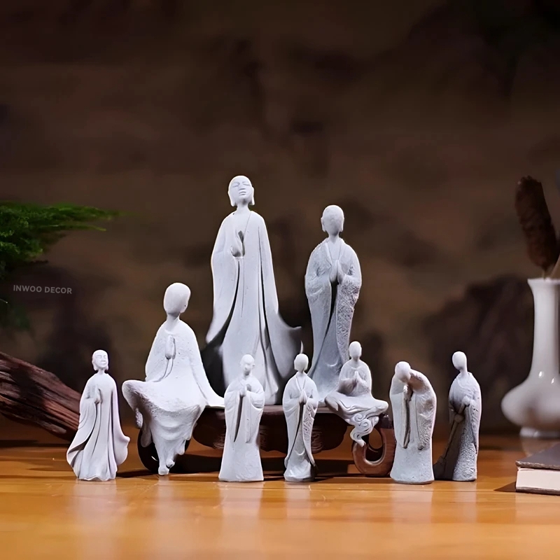 Stone Buddha Statue Little Mon - đánh giá và giá Bonsai Garden For Desk