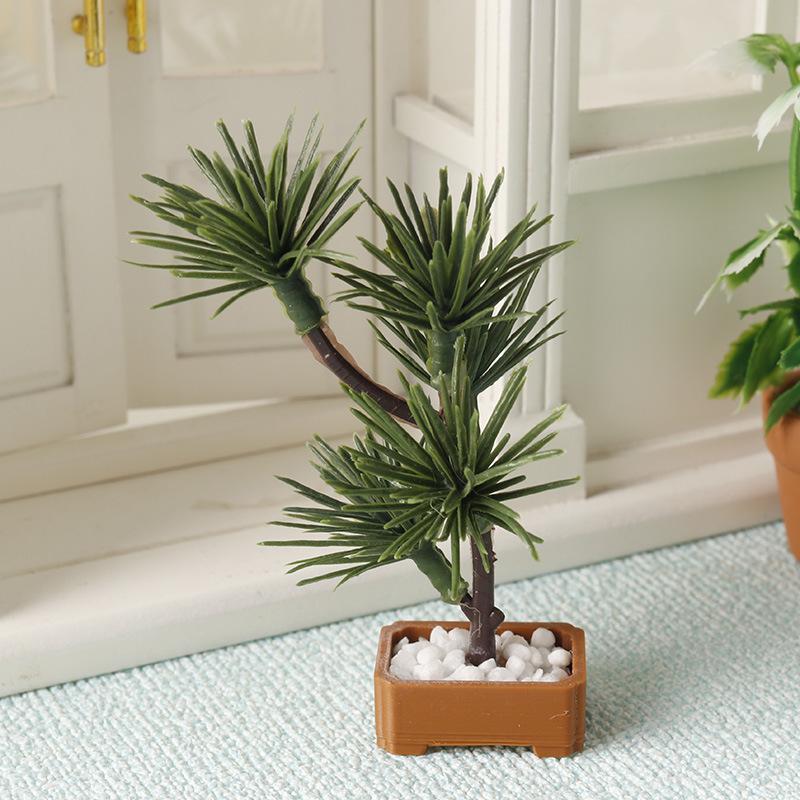 1Pcs 1/12 Dollhouse Simulation - đánh giá và giá Bonsai Garden Plants