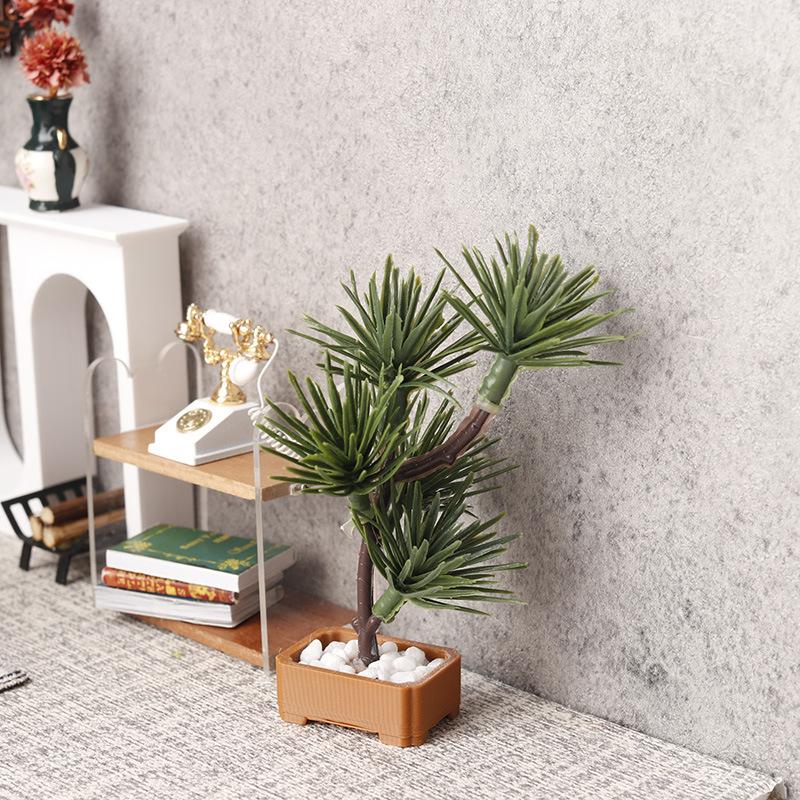 1Pcs 1/12 Dollhouse Simulation - đánh giá và giá Bonsai Garden Plants