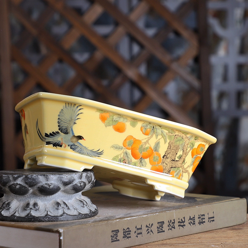 Porcelain Rectangle Bonsai Pot - đánh giá và giá Bonsai Garden For Desk