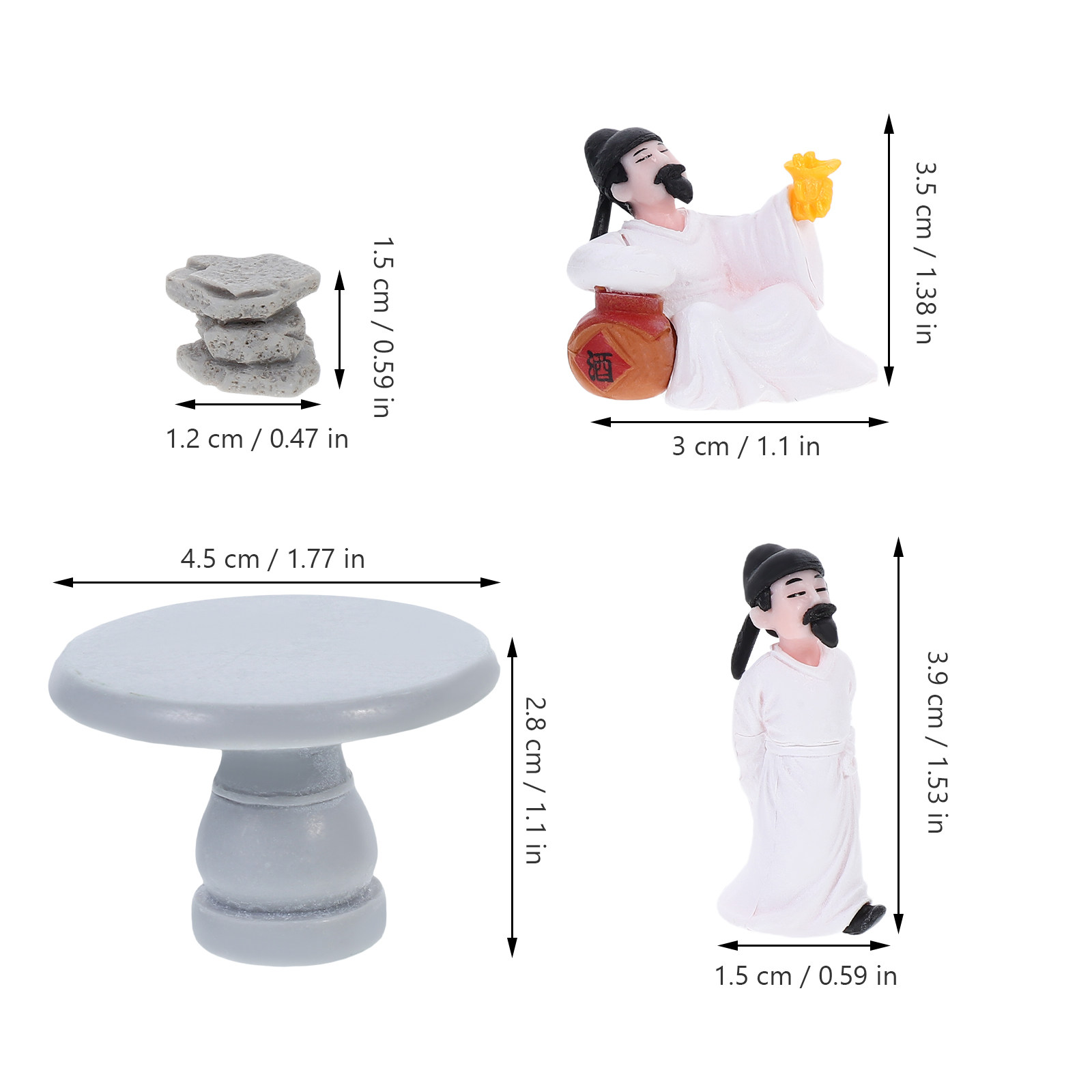4Pcs Table and Chairs Set with - đánh giá và giá Bonsai Zen Garden Set