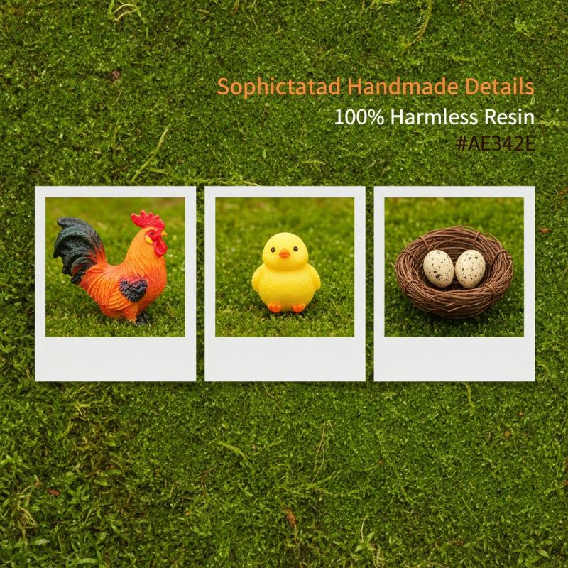 4/5PCS Mini Resin Chicken Fami - đánh giá và giá Bonsai Garden For Desk